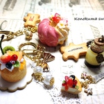 【A様ご依頼品】スイーツキーホルダー4点セット          スイーツデコ