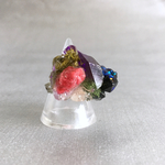 ［ブローチ可能］花化石シリーズring【湖の畔で】