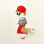 ＊ブローチ＊ red béret
