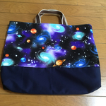 宇宙柄 レッスンバッグ 手提げバッグ 男の子