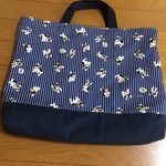 フレブルドック柄 レッスンバッグ 絵本手提げ 入園入学