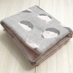 □669 Pile In Gauze ふわとろ大判ハンカチ はりねずみ