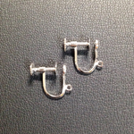 silver製  イヤリングパーツ（ブラ用丸カン付き）