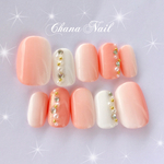 シンプル 縦グラデーション♡ピンク×ホワイト【両面テープ付】