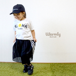 名前入り★ALOHA Tシャツ〔ホワイト〕再販2／出産祝い 子供から大人 家族親子お揃い 