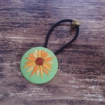 sale☆ひまわり手刺繍☆ヘアゴム
