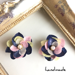 送料無料 紫陽花ピアス♡イヤリング