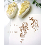 【受注制作】～jellyfish～  クラゲ消しゴムはんこ２個セット