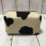 ☆再販☆牛柄キャラメルポーチ（カフェオレ）