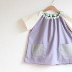 size 110　ラベンダー　半袖スモック