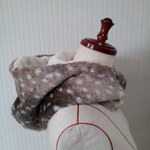 ［再販］バンビ×シープボアのモコモコフード付きネックウォーマー