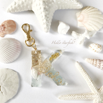 Sea jewel✧*。イニシャルキーホルダー K