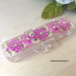 [B級品！] 紫陽花とかすみ草の印鑑ケース