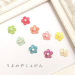（再販）シンプル一輪  七夕月のお花ピアス・イヤリング