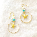 シェルとタイコーズのsummerフープピアス