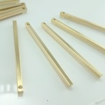 12本＊真鍮スティックチャーム＊40×2mm＊ゴールド