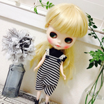 ボーダーサロペットコーデ リカちゃん ブライス