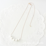 【Opening Sale♡】【長さ調節可能！】シンプルコットンパールネックレス《302 ピンクゴールド》