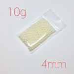 穴なしパール4ミリ 10g 約280個