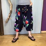 サルエルパンツ　de　浴衣　チューリップ