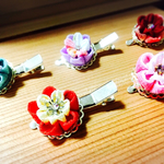 和風ヘアクリップピン