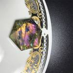  綺丽な 天然石 ピンク  曹灰長石 六芒星 ネックレス