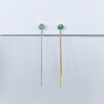 メタルパーツとチェーンイヤリング/ピアス