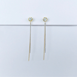 メタルパーツとチェーンイヤリング/ピアス
