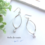 《再販》ツイストリング＆ジルコニアのシンプルピアス/イヤリング