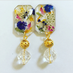 押し花レジン イヤリングorピアス
