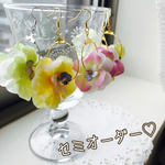 セミオーダー❁お花ピアス❁フラワーピアス