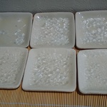 和菓子皿（雪結晶釉）
