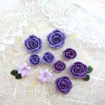 【薔薇パーツ＊《江戸紫と京紫》】