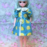 Sale☆リカちゃん＊シャツワンピース　レモン