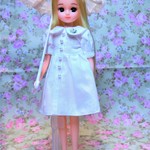 Sale☆リカちゃん＊シャツワンピース　ホワイト