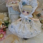 *～ブルー＊ノスタルジア～* ミニスウィーツドール*オビツ11*ドレスset