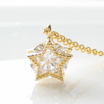 Zirconia Star Charm Necklace