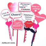 ウェディングフォトプロップス(レッド)☆結婚式☆