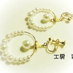 再販!! パールのフープイヤリング・ピアス