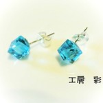 🎀再販!!クリスタルブルーのピアス・イヤリング