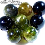 【.:*☆数時間限定プライス☆*:.】【濃密!!究極の結晶✧】グリーントルマリン・AAAA＋ランク✧【全石キラキラ結晶またはシラー入り!!】約7.5〜8ｍｍ【１石】セット【ブラジル産】