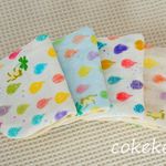 ୨୧  レイニー🐸ケロちゃん♪　ふわふわ&やわらかな８重ガーゼ ハンカチ４枚セット ୨୧ 