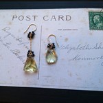《20％OFF》レモンクォーツアシンメトリーピアス