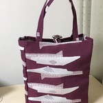 半幅帯から手さげ(あずき色)