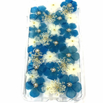 chiiduke18様専用 ブルーの押し花  ケース