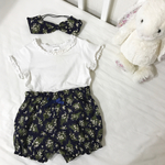 花柄かぼちゃパンツ＋カチュームセット