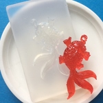 金魚チャームシリコンモールド／型番423－Ｐ