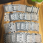 蝋引きサンキューカード 文章ホワイト