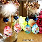 蛍ガラスと金魚のしずく☆かんざし☆