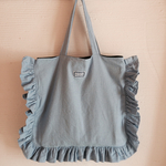 ガーリー❤︎フリルのトートバッグ ブルー